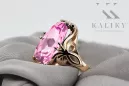 Vintage Handwerk Ring Amethyst Originales Vintage-Roségold aus 14 Karat vrc082r
